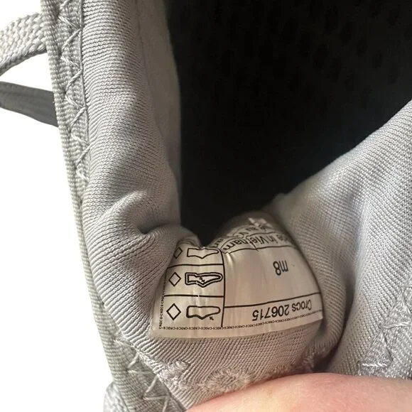 Men’s Crocs LiteRide 360 Pacer Grey Athletic Casual Shoes Men’s Size 8 (206715) - Picture 4 of 8